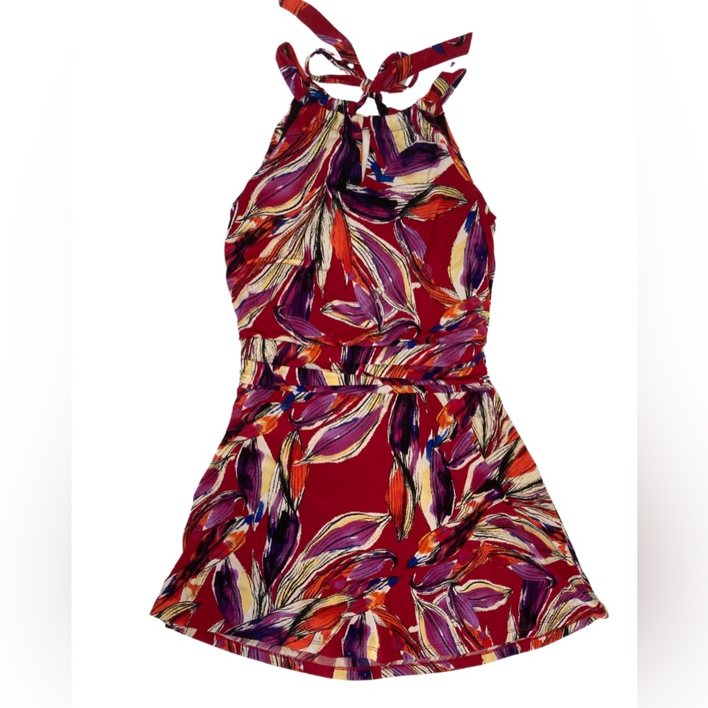 Valerie Bertinelli Womens Floral Print Dress Size 10, Mini Dress